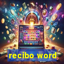 recibo word